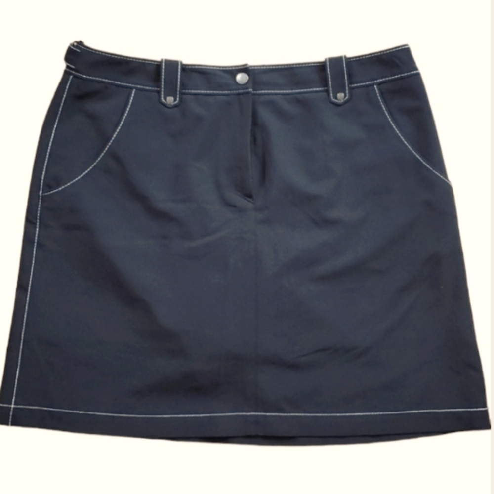 Annika Womans Black Athletic Skirt with Undershorts Size 8